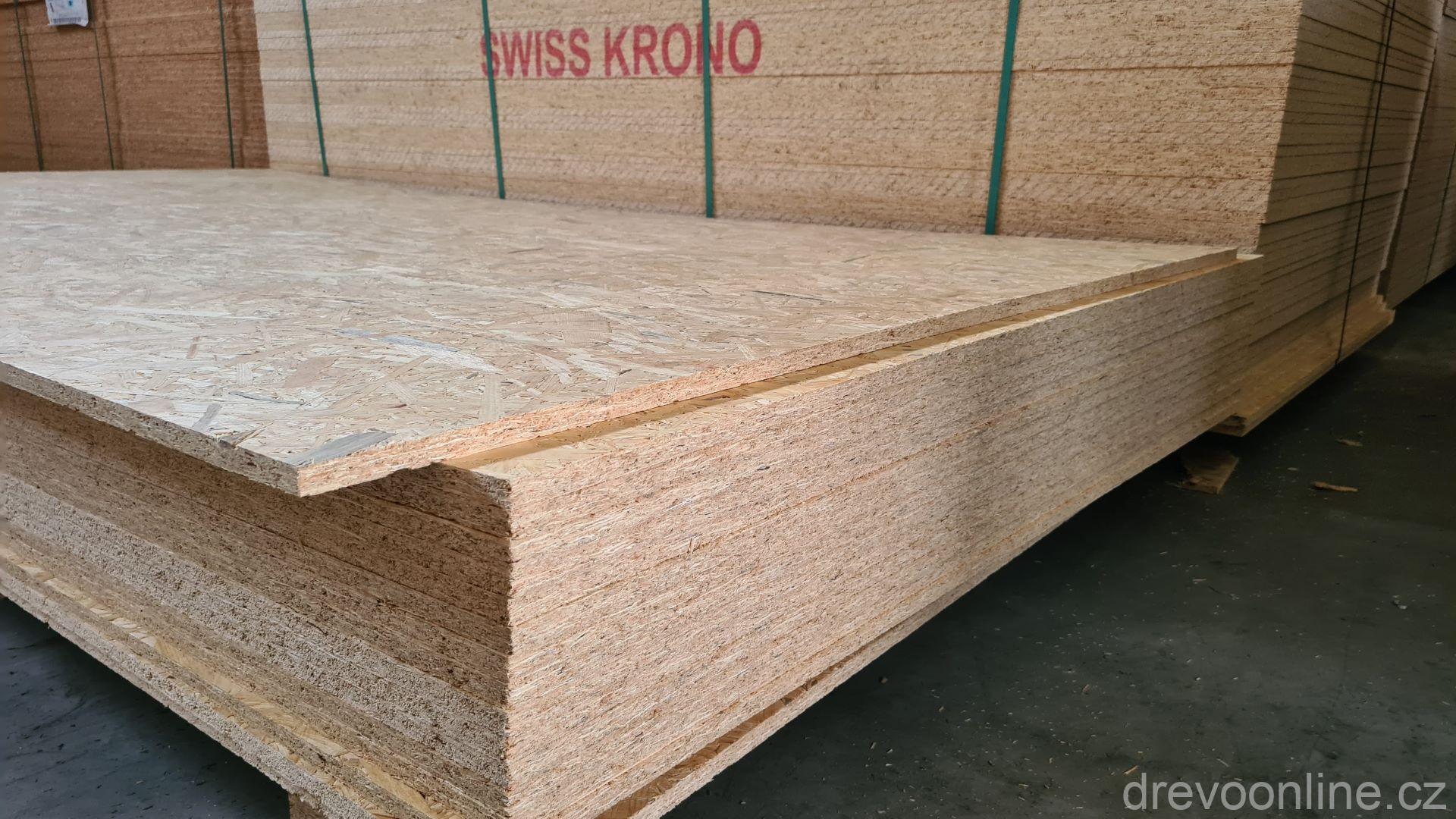 OSB 3 deska 22 mm, ostrá hrana 2500 x 1250 - CENA za m2