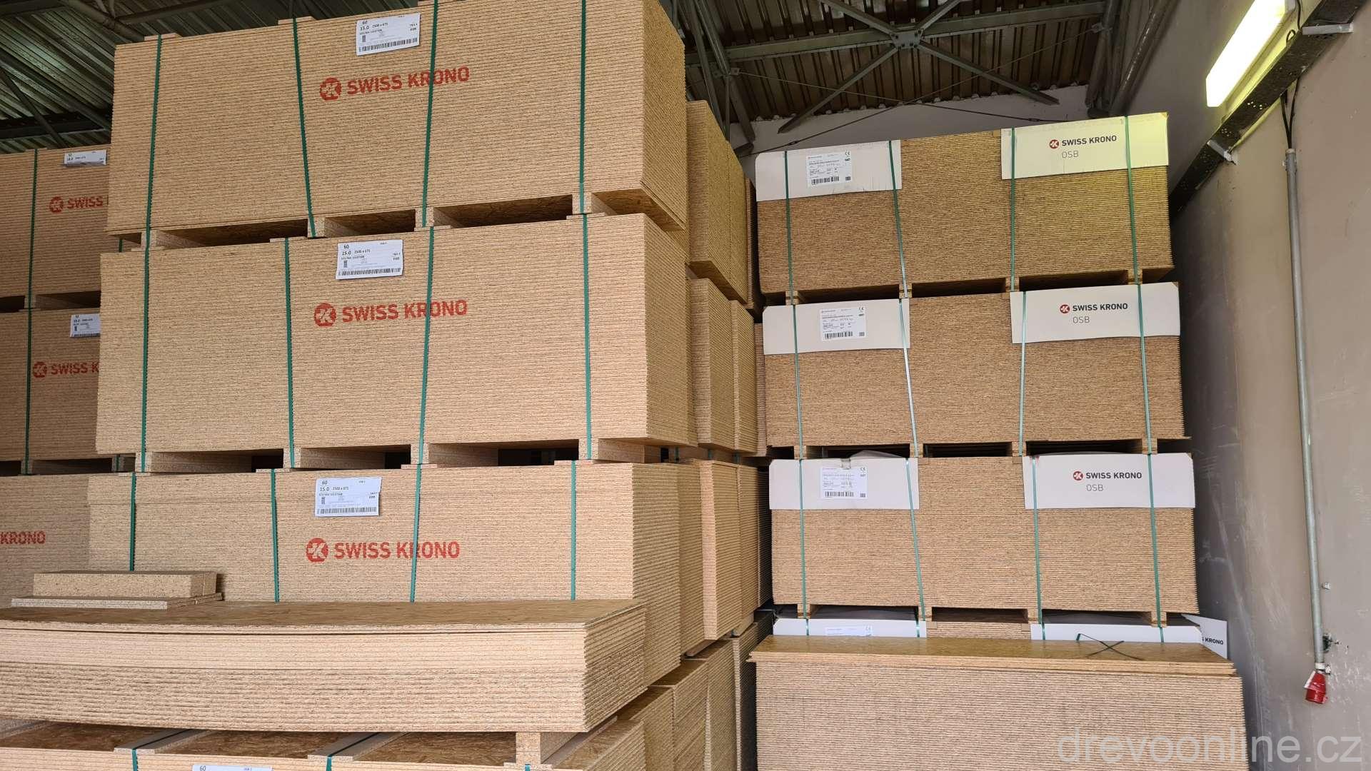 OSB 3 deska 22 mm, 4PD 2500 x 675 - CENA za m²