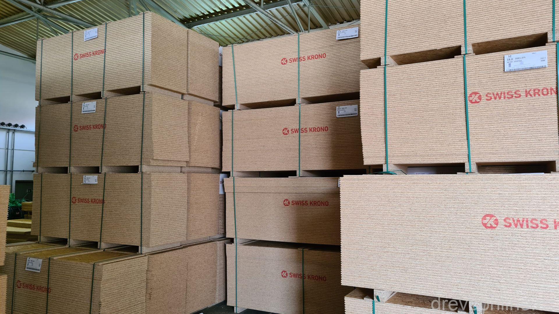 OSB 3 deska 18 mm, 4PD 2500 x 675 - CENA za kus