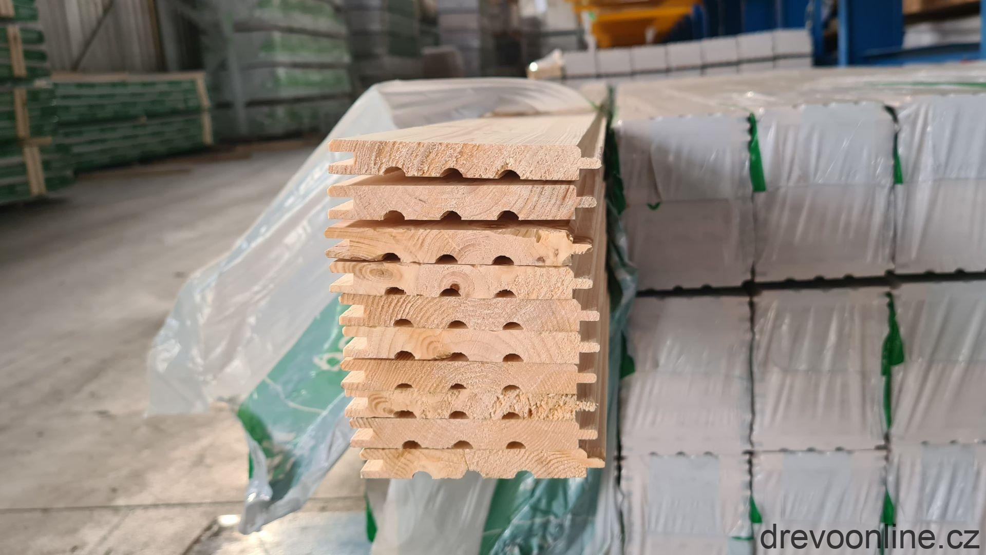 Palubka obkladová smrková klasik A/B, 12,5x96x3 000mm, (2,88)/bal)