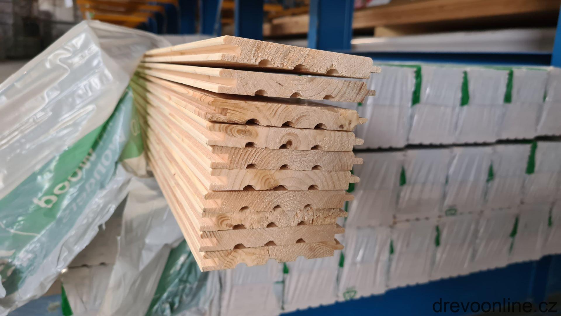 Palubka obkladová smrková klasik A/B, 12,5x96x3 000mm, (2,88)/bal)