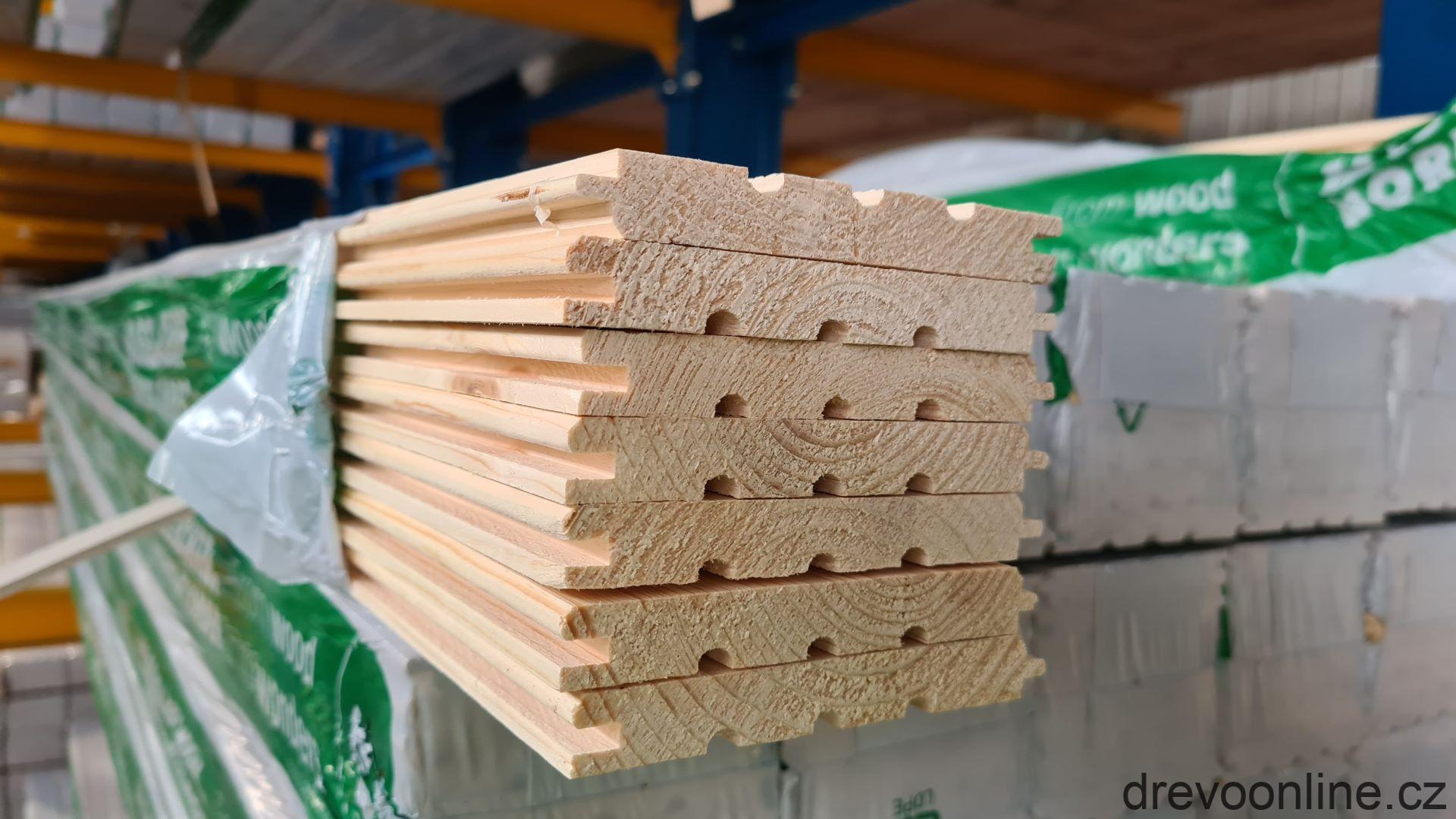 Palubka obkladová smrková klasik A/B, 15x116x4 000mm, (3,248)/bal)