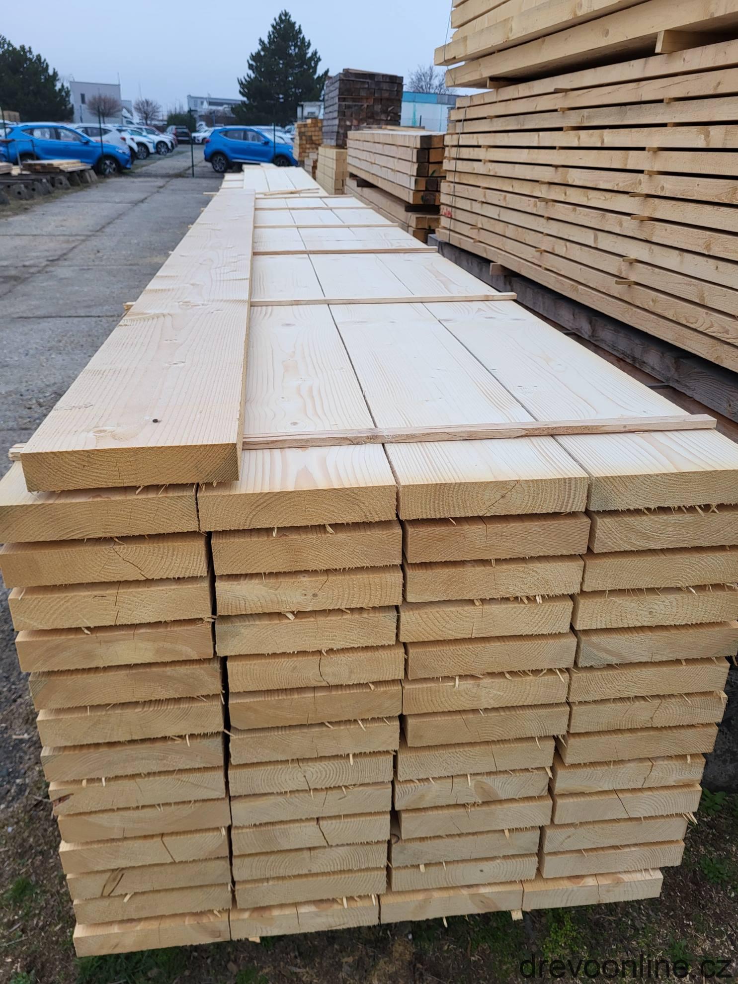 Fošna dřevěná 50 x 250 délka 3 m