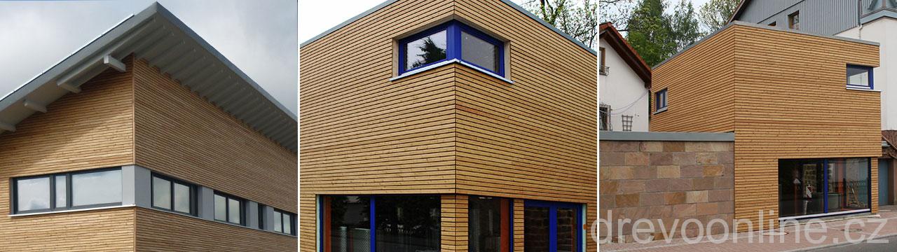 Trendliner Kontrast,  27 x 96 x 6000mm, jemně řezané, sib. modřín; cena za m2