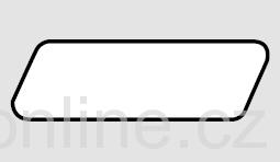 Rhomboidleiste 27 x 68 x 5100mm, radius 3mm (zaoblená hrana)