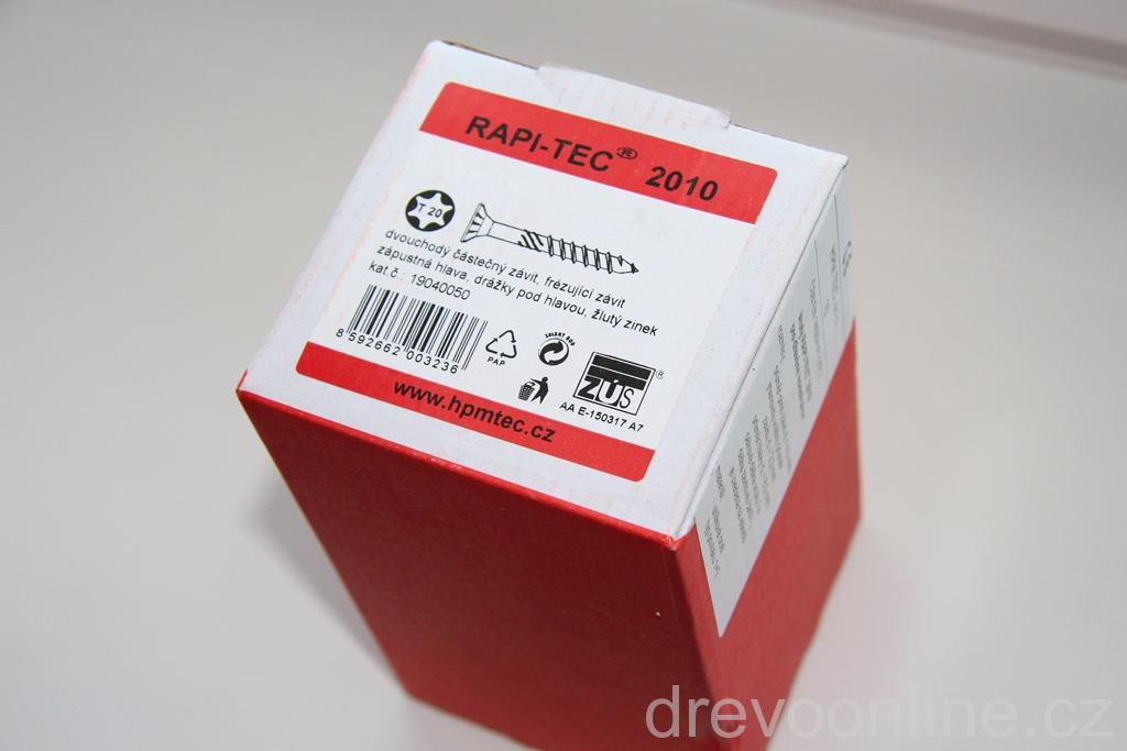 RAPI-TEC   SK 6x120mm,plochá hl. T30 žlutý