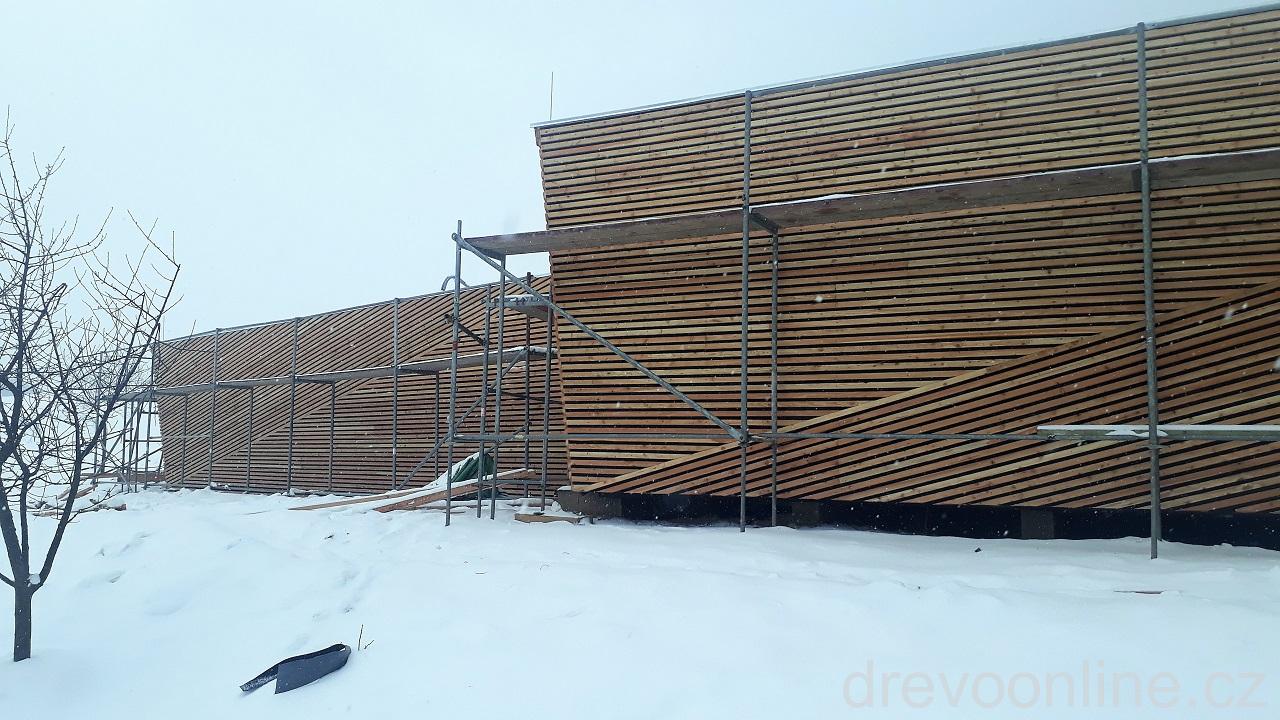 Modřínová lať 32 x 50 délka 3m cena za m2