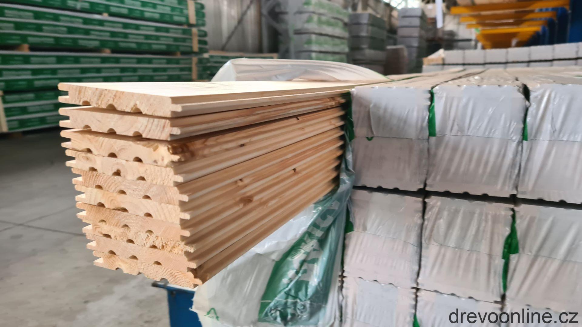 Palubka obkladová smrková klasik A/B, 12,5x96x4 000mm, (3,84)/bal)