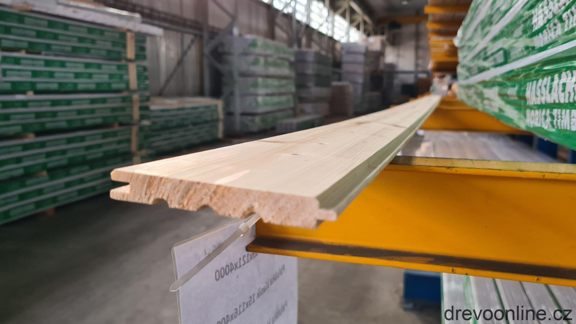 Palubka obkladová smrková klasik A/B, 12,5x96x4 000mm, (3,84)/bal)