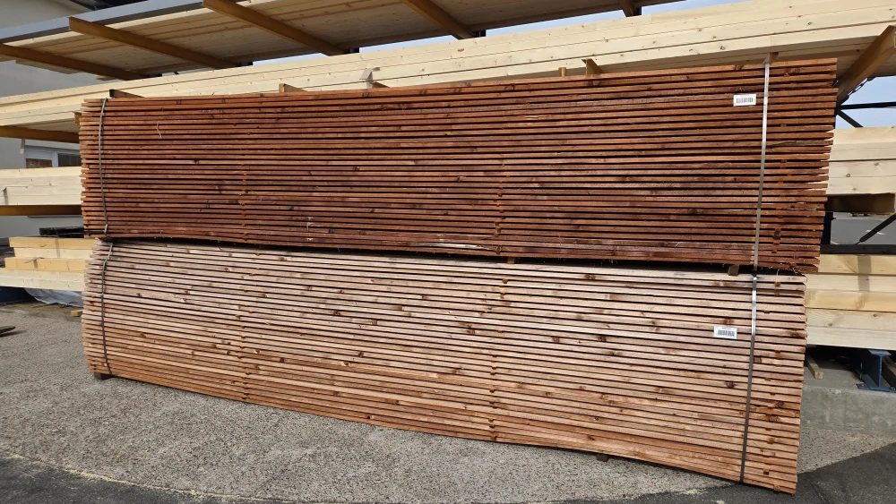 Prkna stavební smrková impregnovaná, délka 5 m - 1 m2