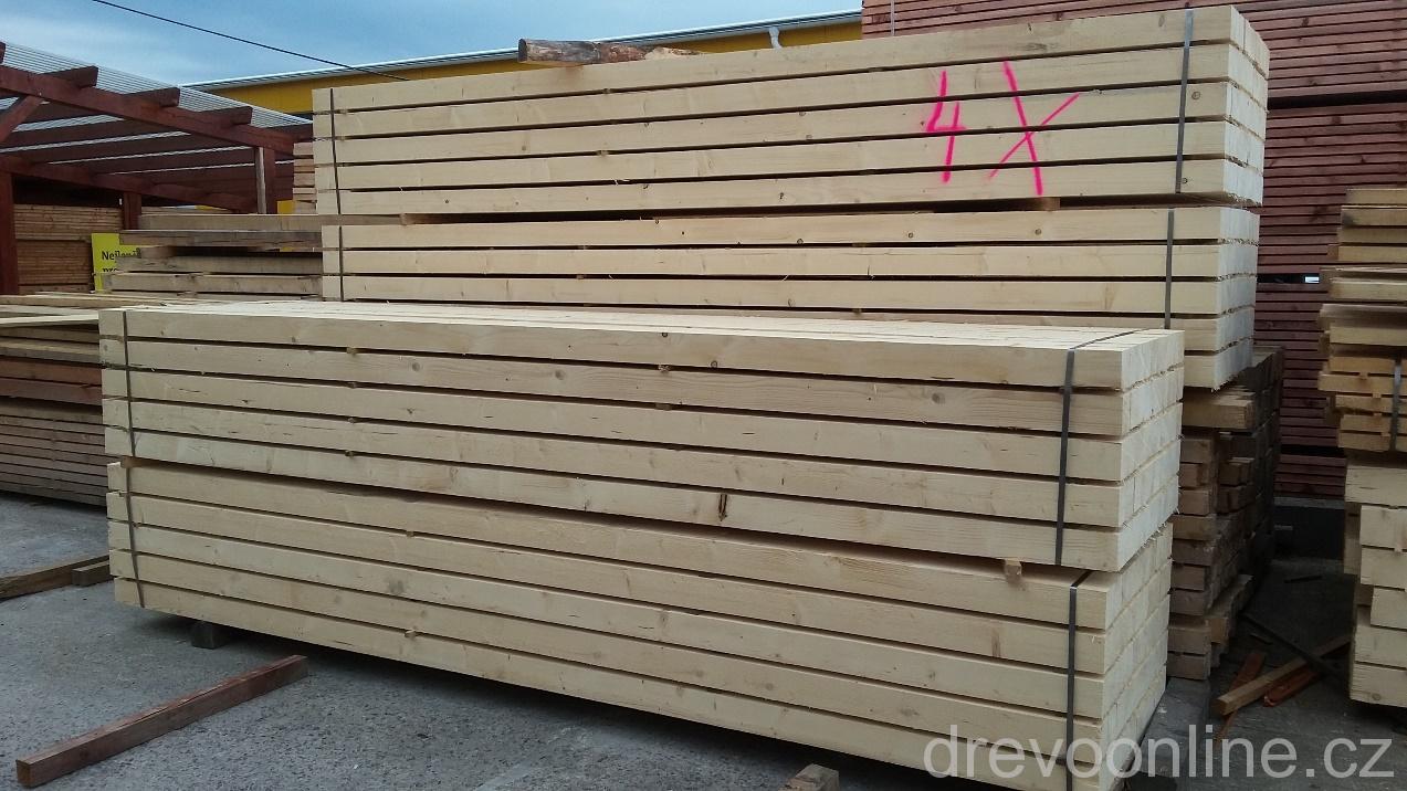 Hranol dřevěný smrkový 100 x100 délka 4 m