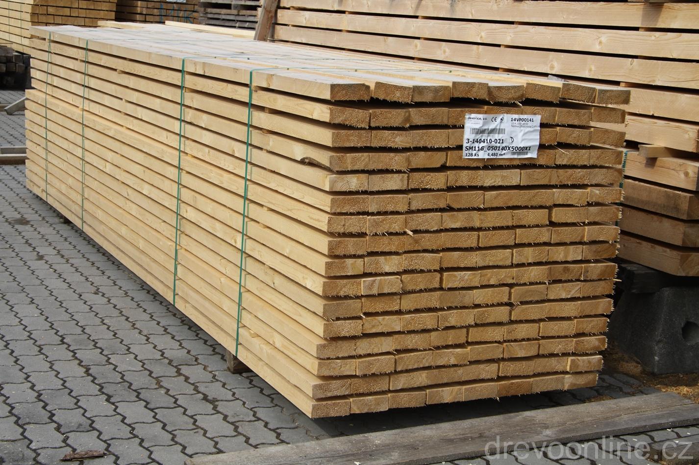 Fošna dřevěná 50 x 160 délka 1m