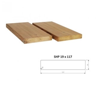 Hoblované prkno SHP 19 x 117 x 4200 mm - THERMOWOOD