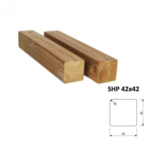 Hoblovaný hranol SHP 42 x 42 x 3000 mm - THERMOWOOD, lepený
