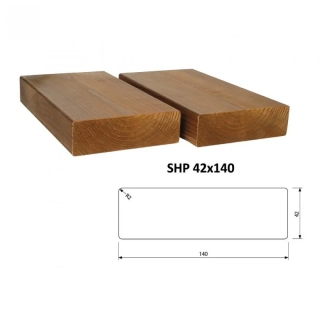 Hoblovaný hranol SHP 42 x 140 x 3000 mm - THERMOWOOD, lepený